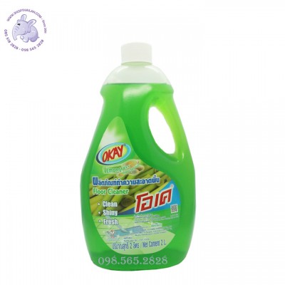 Nước lau sàn OKAY Thái lan, mùi Xả, dung tích 2000ml 